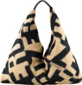 Schultertasche Fashionista Große Stofftasche, Italy von collezione alessandro