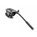 Manfrotto MVH500AH Kompakt Fluid Videoneiger (Inkl. Flacher Basis (1/4 Zoll) und (3/8 Zoll) Gewinde) schwarz