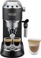 De'Longhi Espressomaschine Dedica Style EC685.BK - Espresso & Doppio, mit Milchschaumdüse, Nur 15 cm breit, für E.S.E Pads geeignet, 1L, inkl. Milchschaumdüse