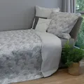 Fleuresse Mako-Satin Bettwäsche Modern Garden Rochester grau 135x200 cm + 80x80 cm - grau