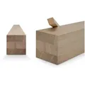 Woodsellers Kantholz Leimholzbalken - Eiche gehobelt - 80 x 80 x 550 mm, (1-tlg), Leimholzbalken Eiche nach Maß - Kantholz, Brettschichtholz, Massivholz beige 8 cm x 55 cm x 8 cm