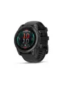 Garmin f?nix E - slate grey steel - sport watch with band - black - 16 GB