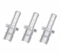 RENZ Milchschlauch-Adapter Fluid Nippel I-Form mit Haltering, Zubehör für Jura Kaffeevollautomaten der Impressa Giga und ENA Serie Milchkühler Cool Control Aufschäumer, Verbinder zu Milchbehälter Transparent