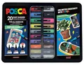 POSCA Mitsubishi Pencil – Metallkoffer Pop Colours Set mit 20 Acrylfarbstiften, für alle Untergründe – extra feine, feine und mittlere Spitzen – Filzstifte PC-1MC PC-3M PC-5M