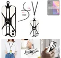 K-S-Trade Handyhülle für TCL 501, 3in1 Handykette Handyband Handykordel Halsband Smartphone-Ring