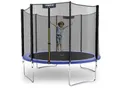 KINETIC SPORTS Trampolin Outdoor SALTO Ø 183/244/305/366/400/430/490 cm - Kindertrampolin Set mit Leiter, Netz, Randpolster, USA Sprungtuch - Gartentrampolin, bis zu 160kg Blau Ø 305 cm Ø 305 cm, Blau