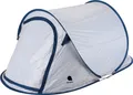 Wurfzelt für 2 Personen - 220 x 120 x 95 cm - POP UP TENT - Farbe: silber