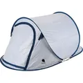 Wurfzelt für 2 Personen - 220 x 120 x 95 cm - POP UP TENT - Farbe: silber - Silber
