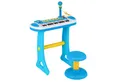 COSTWAY Spielzeug-Musikinstrument 31 Tasten Kinder Keyboard, mit Mikrofon & Hocker