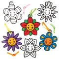 AC770 Smiley, Blume, Sonnenfänger, Basteln für Kinder, hängende Fensterdekora...