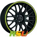Barracuda Karizzma mattblack PureSports / Color Trim gelb - DS10 8.5x19" ET28...