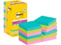 Post-It Super Sticky Notes, Cosmic Collection, 76 mm x 76 mm, 90 Blatt, 8 Blöcke + 4 Gratis/Packung, verschiedene Farben