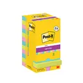 Post-it Super Sticky Notes Cosmic Collection, Packung mit 12 Blöcken, 90 Blatt pro Block, 76 mm x 76 mm, Türkis, Grün, Pink - Extra-stark klebende Notizzettel für Notizen und To-Do-Listen