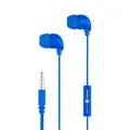 Music Sound | Kopfhörer Mit Kabel Fullcolor Intra-auriculaires | In-Ear-Stereokopfhörer Mit Eingebautem Mikrofon - 3,5-mm-Klinkenstecker - 1,2 m Anti-Tangle-Kabel – Farbe Blau