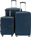 HAUPTSTADTKOFFER - Mitte - Koffer-Set 3 Trolley Hartschale, TSA, XXL Erweiterung, 4 Rollen (S, M & L),Dunkelblau