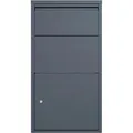 Westmann Briefkasten Pollux mit Paketbox Freistehend 22 x 44 x 82 cm Anthrazit