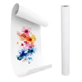 RMIVEGLIA Papierrolle Malen Kinder, 44 cm x 15 m, Weiß, Recyceltes Flipchart & Plakatpapier, Ideal für Zeichnen, Skizzieren, Basteln & Schule