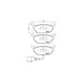 BREMBO P 85 072 Bremsbeläge Vorne für Golf Fabia Octavia Altea Caddy Jetta Bora