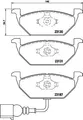 2x BREMBO Bremsbelagsatz, Scheibenbremse P 85 072 für AUDI SEAT SKODA VW