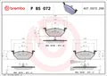 Für BREMBO P 85 072 HAM PADS. FRONT WITH SENSOR GR.20,0AUDISKO