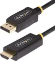 StarTech.com 6,6ft (2m) DisplayPort to HDMI Adapter Cable, 4K 60Hz with HDR, DP to HDMI 2,0b, Active Video Converter, DisplayPort Desktop to HDMI Monitor, M/M - DisplayPort to HDMI Cord (6F-DP-HDMI-4K60-HDR) - Adapterkabel - DisplayPort männlich zu HDMI männlich - 2,0m - Schwarz - Support von 4K 60 Hz, HDR-Support (6F-DP-HDMI-4K60-HDR)