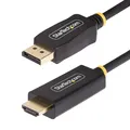 StarTech.com 2 Meter Aktiver DisplayPort auf HDMI Adapterkabel, 4K 60Hz mit HDR, DP zu HDMI 2.0b Kabel, DP auf HDMI Adapter