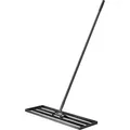 Wiltec Aluminium Rasenrakel 91,4 x 25,4 cm mit 2 m Stiel, Rasen Rakel Unebenheiten im Rasen ausgleichen, Leveler Gartengerät zum Rasen sanden