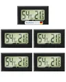 Thermo-Hygrometer Digital 5er Set – Mini Hygrometer Innen & Thermometer, 2-in-1 Feuchtigkeitsmessgerät für Raumklima, Luftfeuchtigkeitsmesser für Growbox, Terrarium & Gewächshaus, | inkl. Batterien
