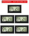 MAVORI Raumthermometer und Hygrometer innen mit sehr präzisen Messwerten, 5-tlg., Hygrometer mit Thermometer digital