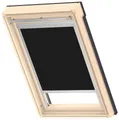 Verdunklungsrollo DBL S06 4249, VELUX, verdunkelnd, ohne Bohren, in Führungsschienen, VELUX »Pick & Click!«, alufarbene Führungsschienen & Griffleiste