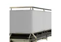 Sol Royal Balkonsichtschutz Balkon Sichtschutz PES SolVision PB2 Grau, 90x300cm mit Ösen & Kordel, wasserabweisend blickdichte 160 g/m² mit UV-Schutz