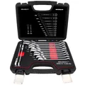 HASKYY Gelenk-Maul Ringratschenschlüssel Set 12tlg 8-19mm Gelenkratschenset