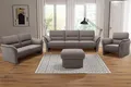 DOMO collection Sessel Pina elegant und zeitloser Clubsessel, bequemer Cocktailsessel, Hoher Sitzkomfort, Luxus-Microfaser weich, grau