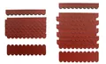 Mini Dachschindeln Rot, Pappe, Bitumen, Vogelhaus,Zierbrunne,Briefkasten,Vordach