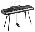 Korg SP-280 BK Portable Piano 88 Tasten Pedal MIDI Digitalpiano Ständer Schwarz