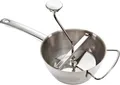 Leifheit Passiermühle 23080 Edelstahl Ø 20 cm | 3 Einsätze | spülmaschinengeeignet | Silber