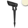 ISOLED LED Gartenstrahler, rund, Aluminium, schwarz, 12-24V, IP65, 6W, 30°, war