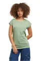 Build Your Brand Damen T-Shirt Ladies Extended Shoulder Tee, lang geschnittenes T-Shirt für Frauen, Baumwolle, Paleleaf, S