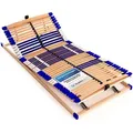 Lattenrost Comfort 44® Vario, Schlummerparadies, Kopfteil manuell verstellbar, Fußteil manuell verstellbar, aus 100% BUCHE, 10 Jahre Garantie, fertig montiert, SCHULTERFRÄSUNG 130 cm x 210 cm x 7,5 cm
