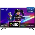 CHIQ U43QST 43 Zoll (109 cm) 4K UHD QLED Smart Google TV mit HDR10, ALLM & VRR für Spiele, MEMC, Sprachsteuerung, Ultra-dünnes Metal-Design, Dolby Audio, 2.4G/5G WLAN (Neues Modell)