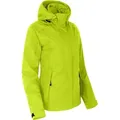 Bergson Regenjacke ROCKRIDER Damen Regenjacke, Netzfutter, 12000 mm Wassersäule, Kurzgrößen, leuch grün kurz | 22