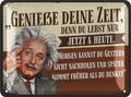 Retro Blechschild Sprüche Schild Poster aus Metall mit Zitat, 15x20cm