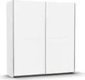 Schwebetürenschrank "Kleiderschrank Schrank Garderobe SATURN mit 3 Ausstattungsvarianten", 3 verschiedene Ausstattungsvarianten Griffe aus Metall MADE IN GERMANY, Alpinweiß B/H/T: 175 cm x 191 cm x 59 cm