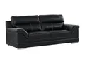 Vente-unique - 3-Sitzer-Sofa, aus BÃ Â ÂÂ Ã Â ÂÂ ffelleder, Schwarz