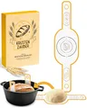 KRUSTENZAUBER Ovale Brotschlinge aus langlebigen Silikon als Brot backen Zubehör - Die Brotbackmatte sorgt für reibungsloses Heben des Brotes aus dem Topf - Backmatte Brot, Bread mat, Back matte