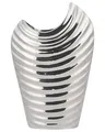 Prächtige Vase in Silber-Optik silbern Ecetra