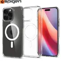 Handyhülle für iPhone 16 Pro Max Spigen Case Cover Tasche Etui Transparent-Weiß