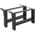 Tischbeine Aus Lackiertem Stahl 2er Set 64x40cm Vierkantrohre Pulverbeschichtet Tischkufen Tischgestell Tischuntergestell - Wiltec