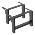 Wiltec Tischbeine aus lackiertem Stahl 2er Set 64x40cm Vierkantrohre pulverbeschichtet Tischkufen Tischgestell Tischuntergestell