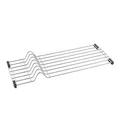 Metaltex Sink Drainer, Plasticized Iron Wire, Metallized Grey, 20x54x4